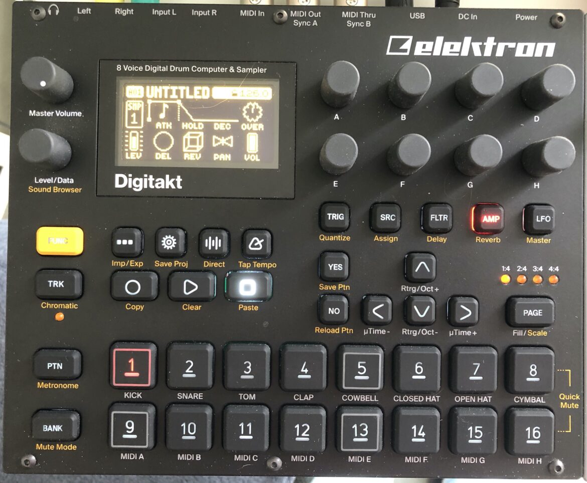 Elektron Digitakt 8 Voice Digital Drum Computer & Sampler